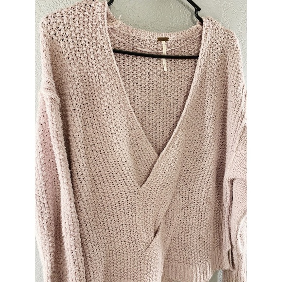 Free People Purple Coco V Neck Knit Sweater - Picture 9 of 16